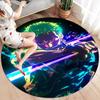 Roronoa Zoro Round Area Rug Carpet Rug For Living Room Bedroom Sofa Playroom Decor Nonslip Floor Mat