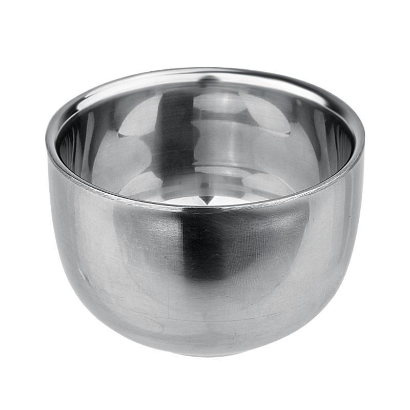 120ML Coffee Milk Mugs Stainless Steel Mini Thickened Double Layer Cup Heat Insulation Mug Bowl