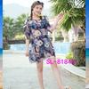 Stylish Mid-Sleeve Three-Piece Set with Underwire, Slimming for Various Bust Sizes - Swimsuit 81840