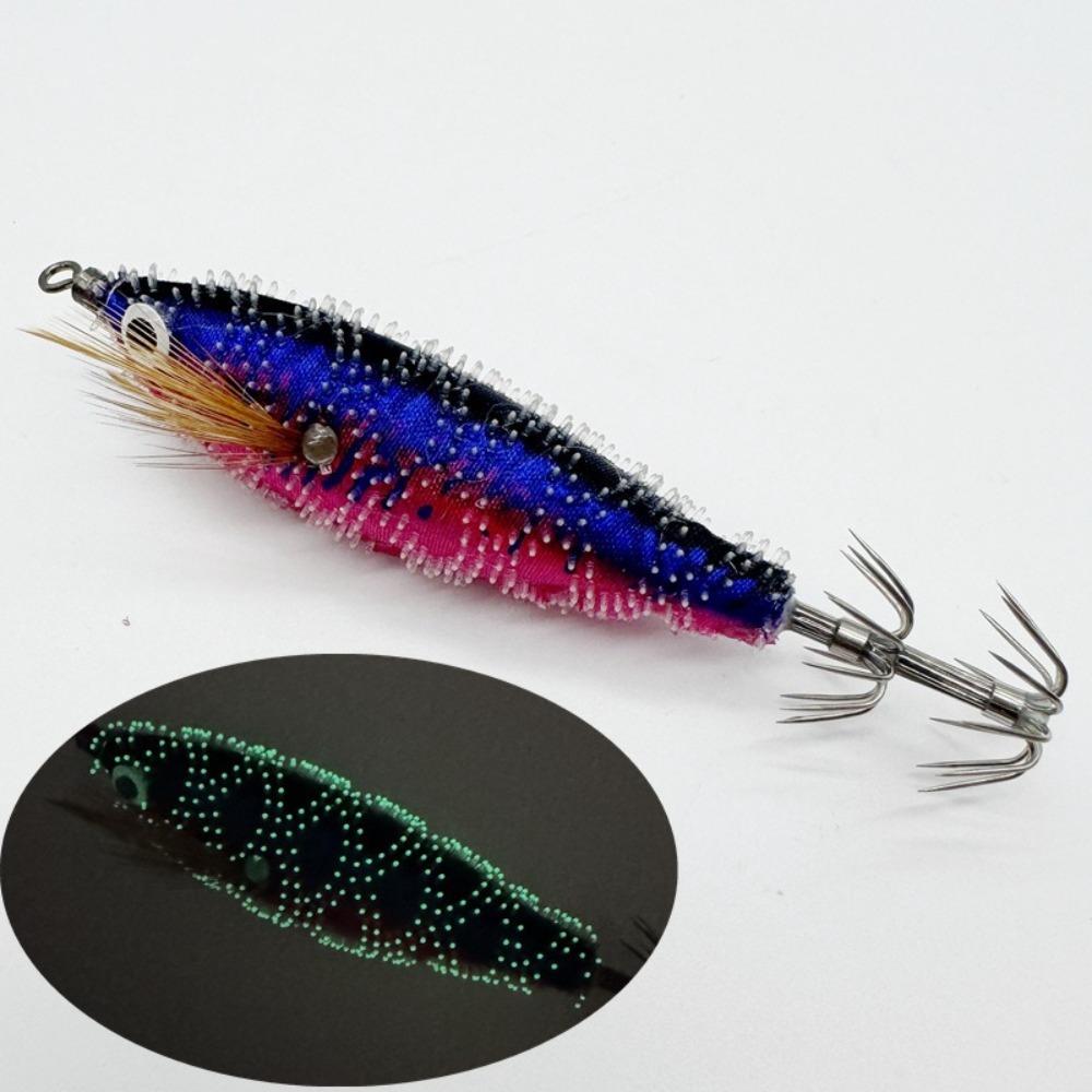 Simulation Wood Shrimp Lures Lifelike Octopus Lure 2025 Squid Hook