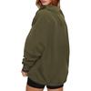 Women's Casual Loose Fit Long Sleeve Color Hoodie with Pockets for Everyday Wear