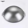 FU CHENG HANG 50cm 304 Edelstahl Wok mit zwei Griffen