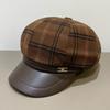 MEET SUNNY Women's Plaid Octagonal Newsboy Beret