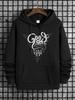 Plus Size Unisex Hooded Sweatshirt, "Good Things Take Time" Print Hoodies For Spring Fall Winter, Unisex Clothing