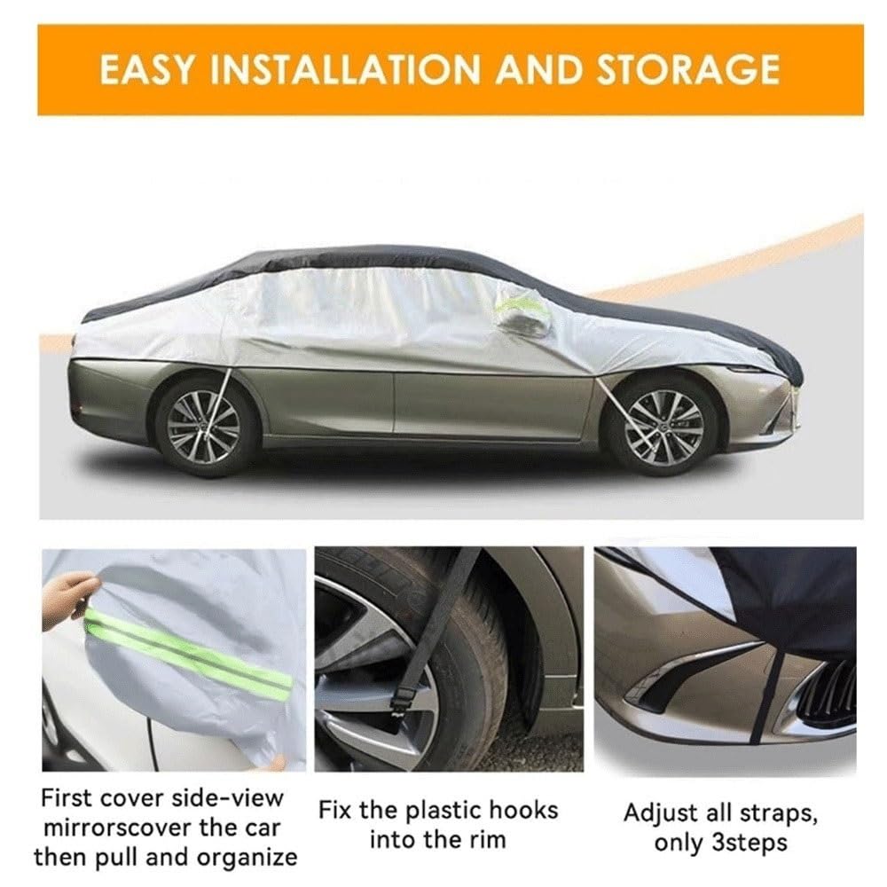 Half Body Cover, Daihatsu Copen, Custom Car Cover, All Weather Dustproof, Waterproof, UV Protection,