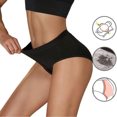 Medium Waist Briefs Plus Size Women's Menstrual Breathable Lingerie Physiological Underwear Panties