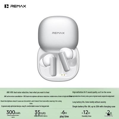 Remax ANC+ENC Noise Cancelling Bluetooth 6.0 Wireless In-Ear Headphones