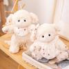 Lovely Cartoon Princess Sheep Plush Doll Kawaii Fluffy Sheep Doll Wearing Bib Dresses Sweet Birthday For Family Friends