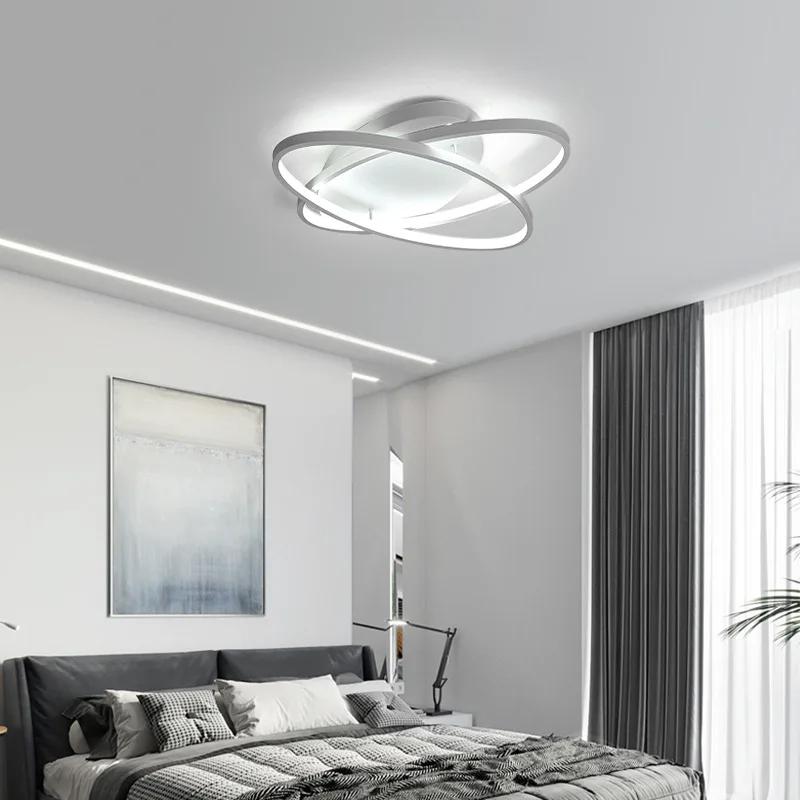 New Creative Rings Modern Led Ceiling Light For Living Room Bedroom 48w/70w/85w Home Indoor Led Ceiling Light Fixture AC90V-260V