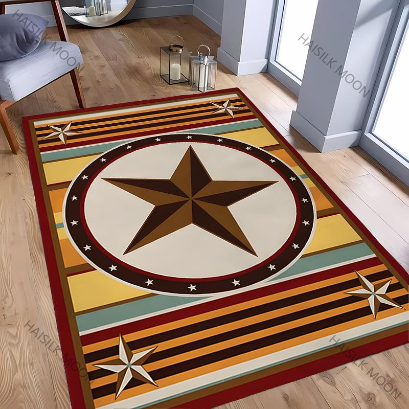 3D Vintage Pentagram Printed Mat Washable Carpet for Room Easy To Clean Rug for Sofa Livingroom Modern Home Decor Wonderful Gift