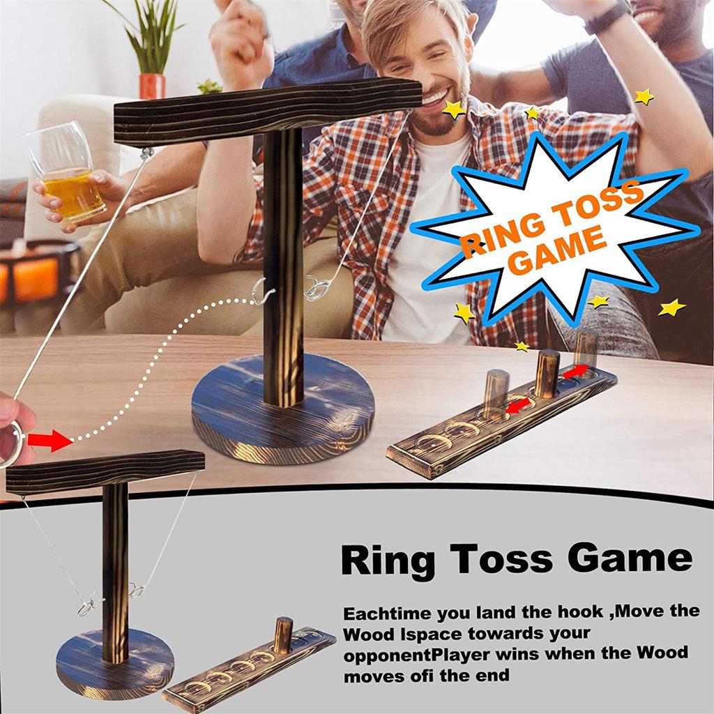 Buy [Jolian]Ring Toss Game,Handheld Board Game,Ring Hook Game for Home