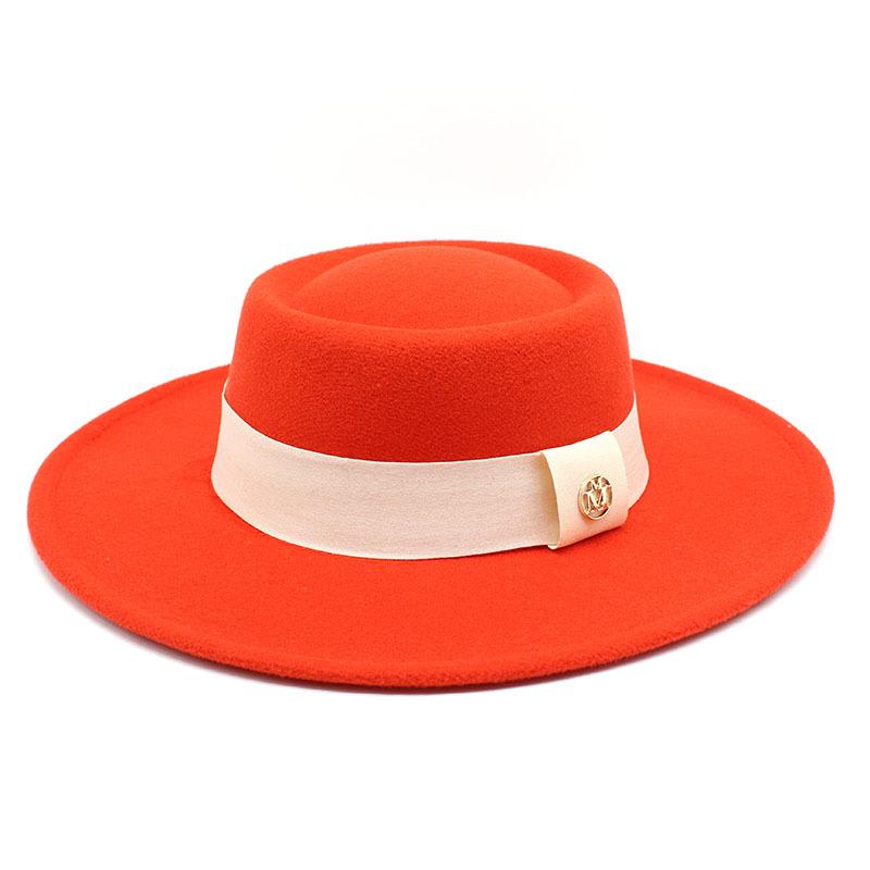 Hat Women'S Season Versatile Wool British Vintage French Celebrity Winter Felt Hat Hepburn Jazz Top Hat