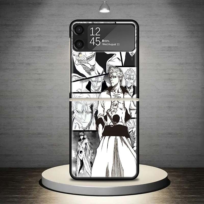 Grimmjow 6 Bleach Phone Case For Samsung Galaxy Z Flip 7 6 5 4 3 5G Shockproof Cover Z Flip7 Flip6 ZFlip5 Flip3 Flip4 Luxury She