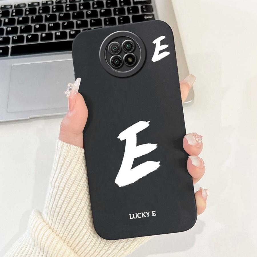 For Xiaomi Redmi Note 9T Case Soft Silicone Coque Lucky A-Z Letter Painted Shockproof Funda for Redmi Note 9 5G note9 TCover