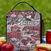 Kasane Teto Lunch Bag  Kawaii Lunch Box School Portable Thermal Tote Handbags For Men Oxford Print Cooler Bag