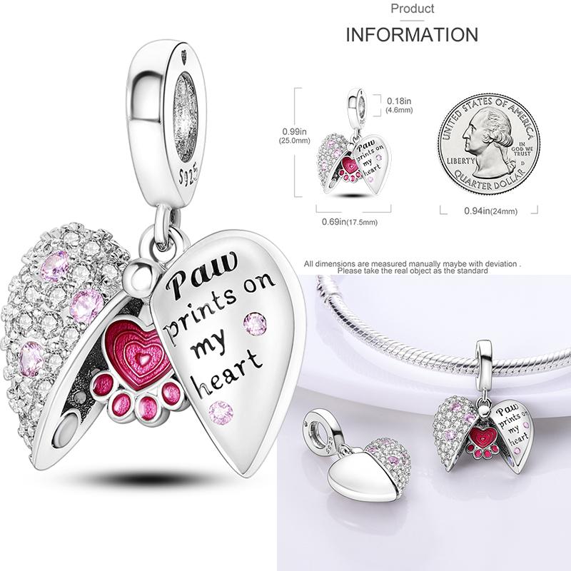 Charms Plata De Ley 925 copper Original Devil's Eye Perfume Bottle Bow Silicone Spacer Beads Women Bracelet DIY Zircon Pendants