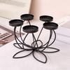 1/3/4/5-Candle Iron Candle Holder Decorative Tabletop Candlestick Holder Stand for Wedding Event Mantel Kitchen Dining Table Decor