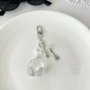 Glitter Earphone-shaped Cute Star Guitar Microphone Pendant Phone Chain Lanyard Girly Backpack Charms Bag Hanging Gifts Bag Charm