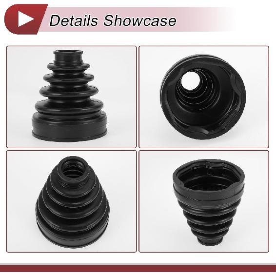 Kit Manșon Articulație Planetară pentru Toyota Camry 2007-2011 pentru Toyota Highlander 2001-2009 Manșon Articulație Planetară Constantă Interioară Cu Coliere Nr.443842180 Cauciuc Negru