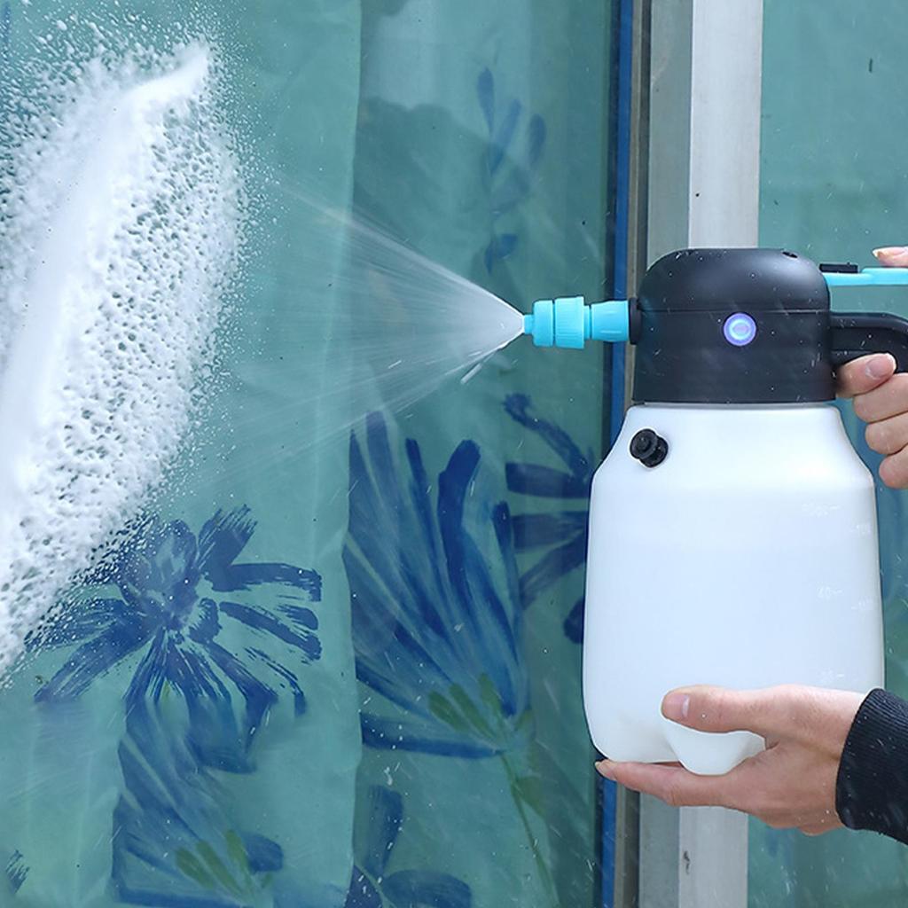 Battery Foam Sprayer 1.8L Cordless Foaming Cannon USB Rechargeable Foam Sprayer For Patio Garden Irrigation Agricultural Car