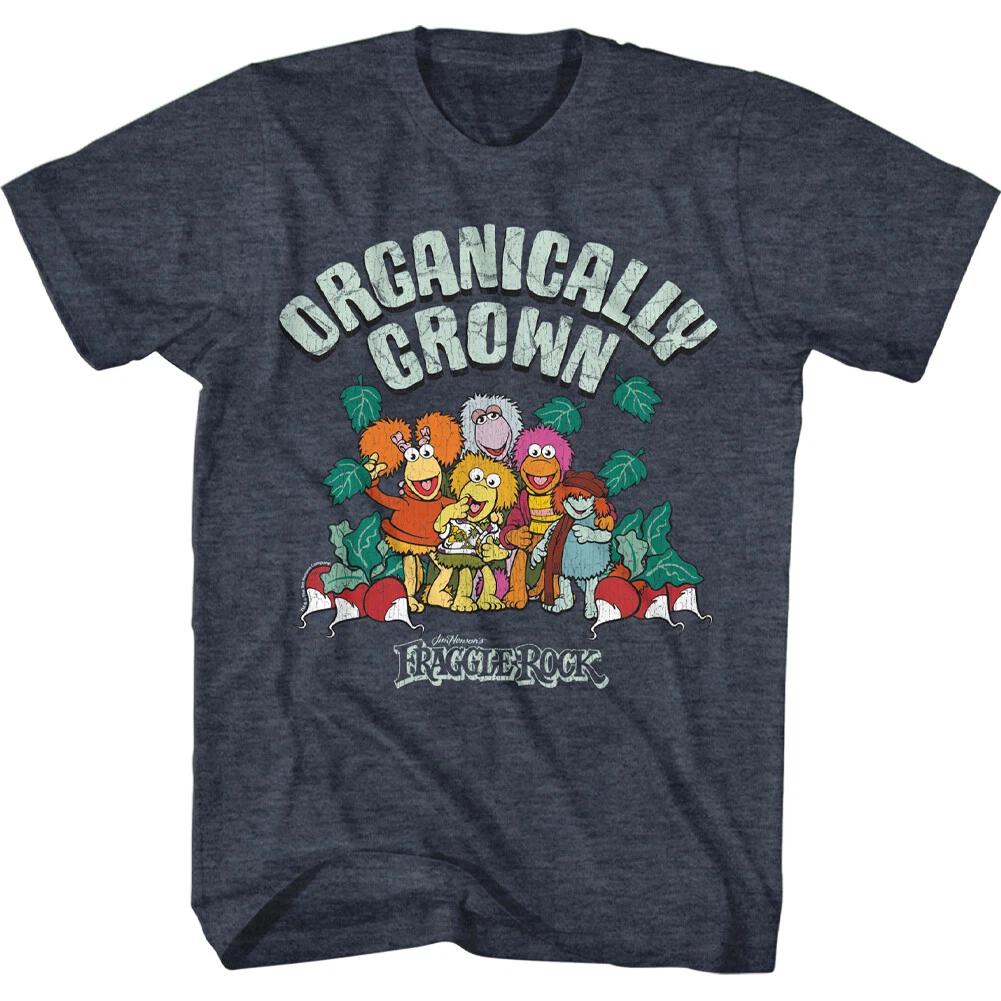 Fraggle Rock Jim Henson 80 s Organically Grown Fraggle Garden Men s T Shirt 2XL