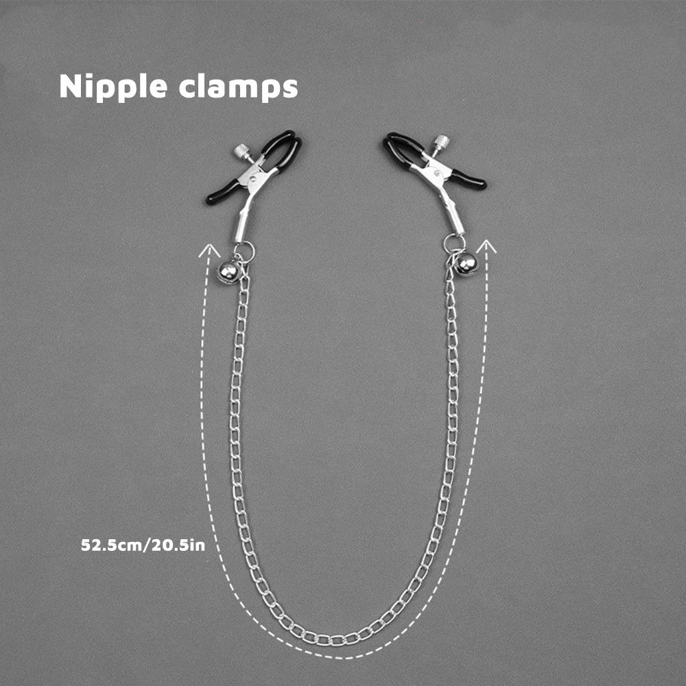 Nipple Clamps Clips Mouth Plugs Collars Choker Vagina Clip Bondage Set Kink Fetish Erotic Flirting for Woman Adult Sex Toys