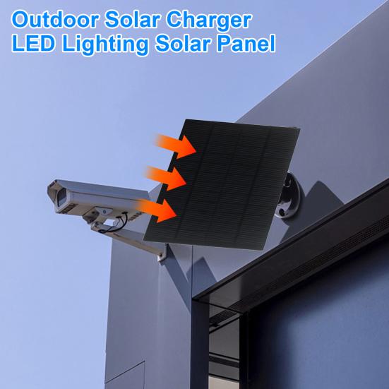 Solar Panel 4.4W 12V Monocrystalline Solar Charger 9-12V Batteries Outdoor Surveillance Cameras Car Battery Solar Panel