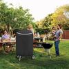 Practical Round BBQ Grills Cover Ultraviolets Resistant Tearproof With Portable Handle And Bottom Foot Sleeves