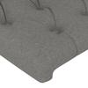 Tête de lit - Maison Exclusive - Gris foncé - 144 x 7 x 118/128 cm - Hauteur réglable