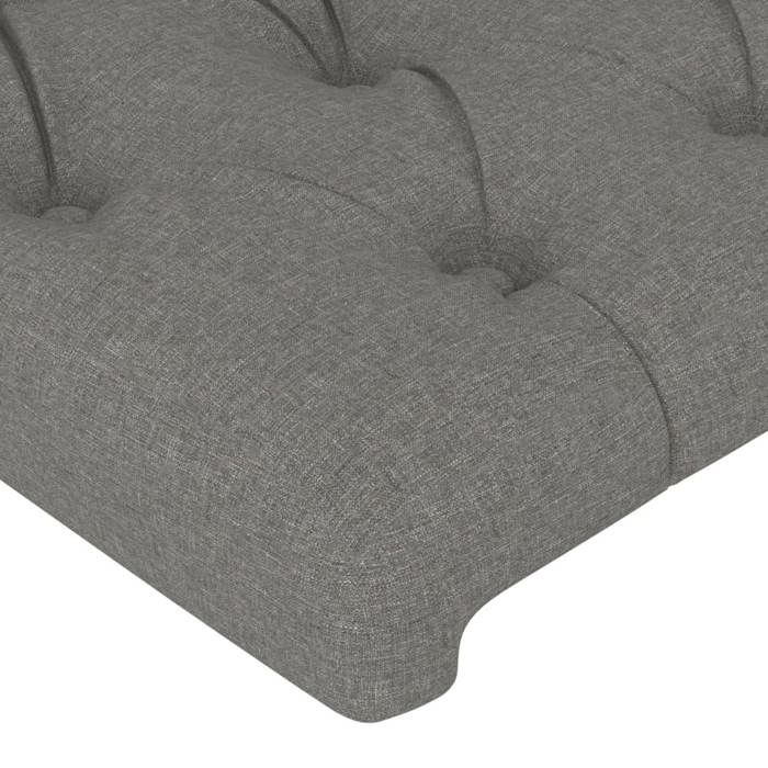 Tête de lit - Maison Exclusive - Gris foncé - 144 x 7 x 118/128 cm - Hauteur réglable
