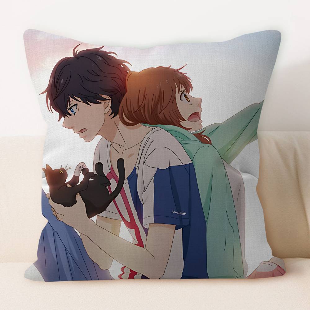 A-Ao H-Haru R-Ride Anime Pillowcase Toon Gift Cushion Cover Bedroom Home Sofa Chair Seat Decor Pillow Case