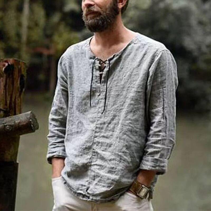 Spring and Summer New Long-sleeved T-shirt Men s Amazon Explosion European and American Men s Solid Color Trend S