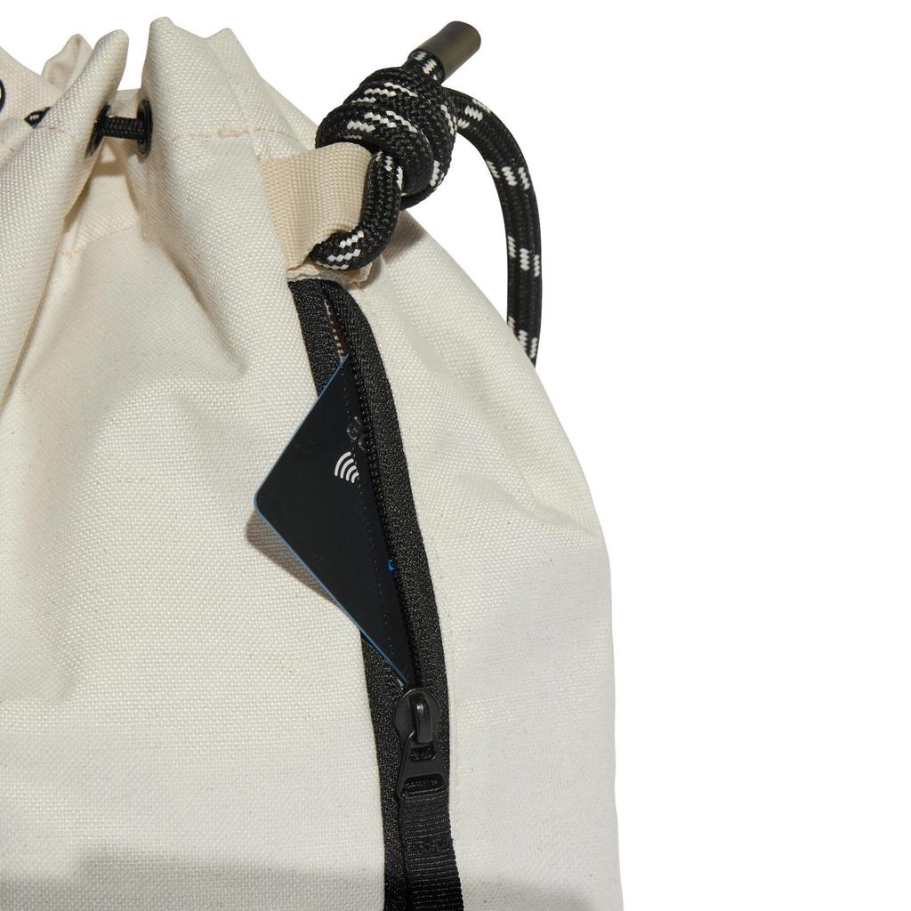 Adidas Sports Casual Portable Drawstring Cotton Bucket Bag Crossbody Shoulder Bag Unisex bags Off-White HT2444