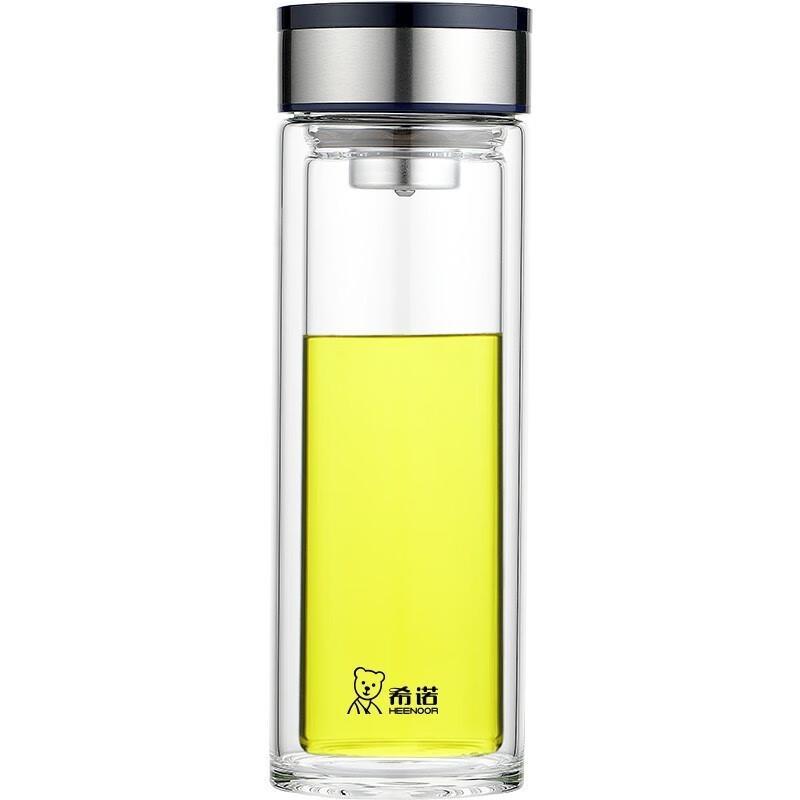 

Heenoor 270ML Portable Double-Wall Glass Tumbler
