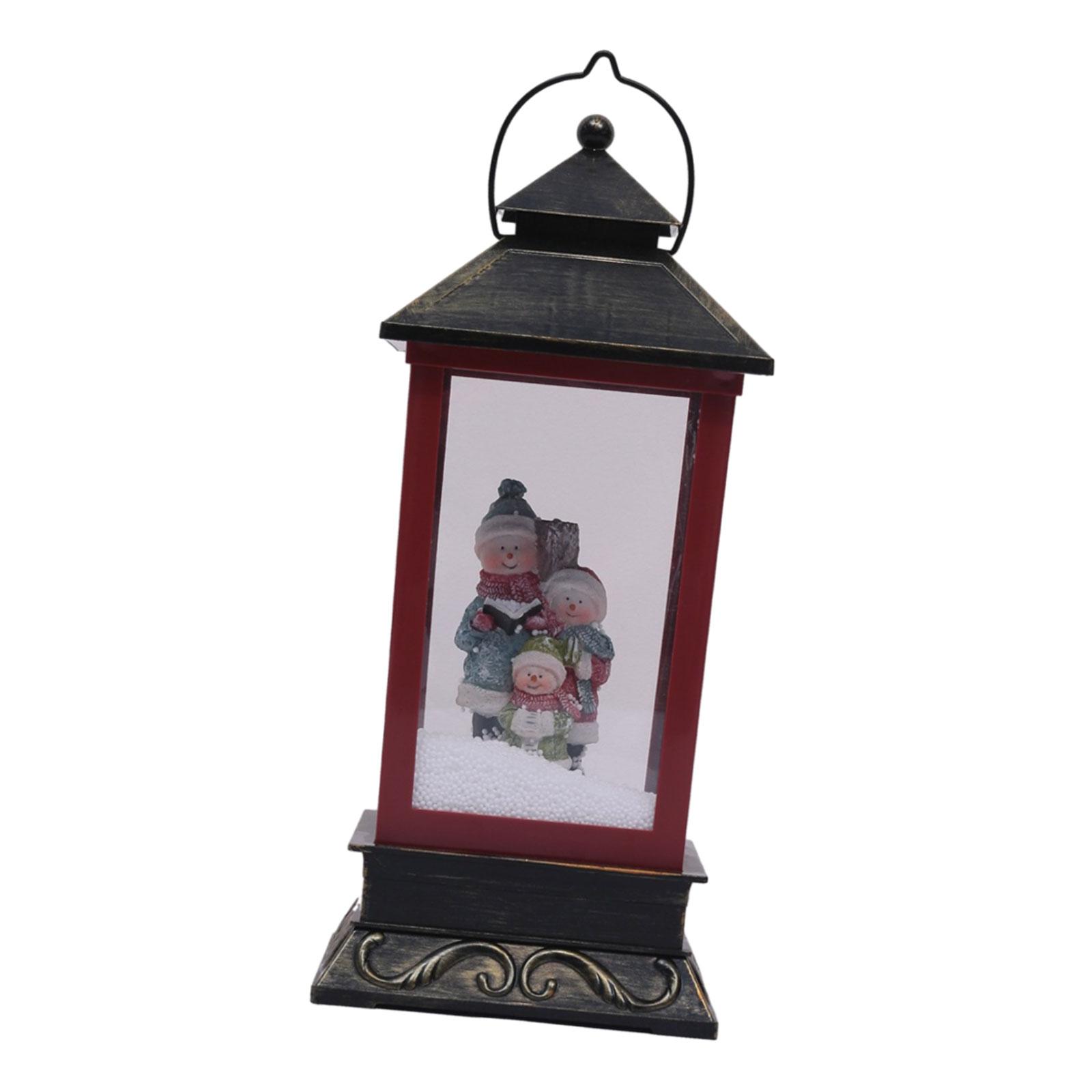 

Christmas Snow Globe Lantern with Music and Light Singing Birthday Gift Crafts Music Box for Desk Shelf Festival Office Bedroom