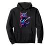 Rock Cat with Guitar and Sunglasses Cat Music Cat Electric Guitar Rock Cats Hoodie