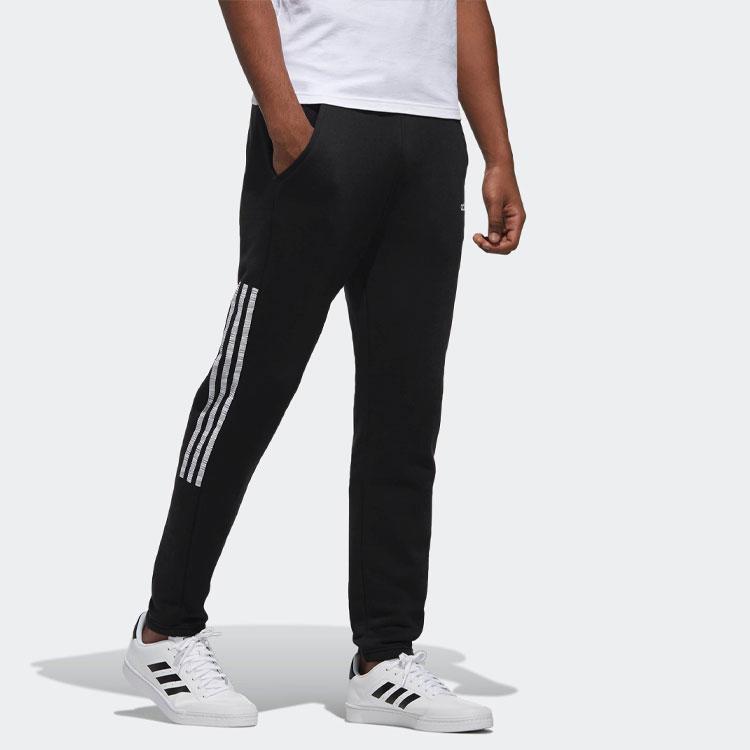 Adidas Side Stripe Casual Sports Pants Men Bottoms Black DZ5608