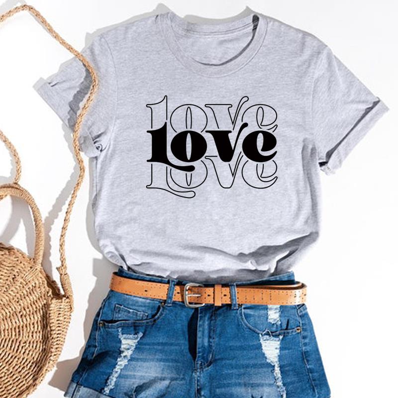 

Стиль «Любовное письмо», тренд 90-х, летний топ, повседневная футболка с коротким рукавом, футболка с графическим принтом, женская футболка, женская модная одежда 3XL
