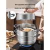 KOBACH 30cm 3-Layer 304 Stainless Steel Steamer Pot