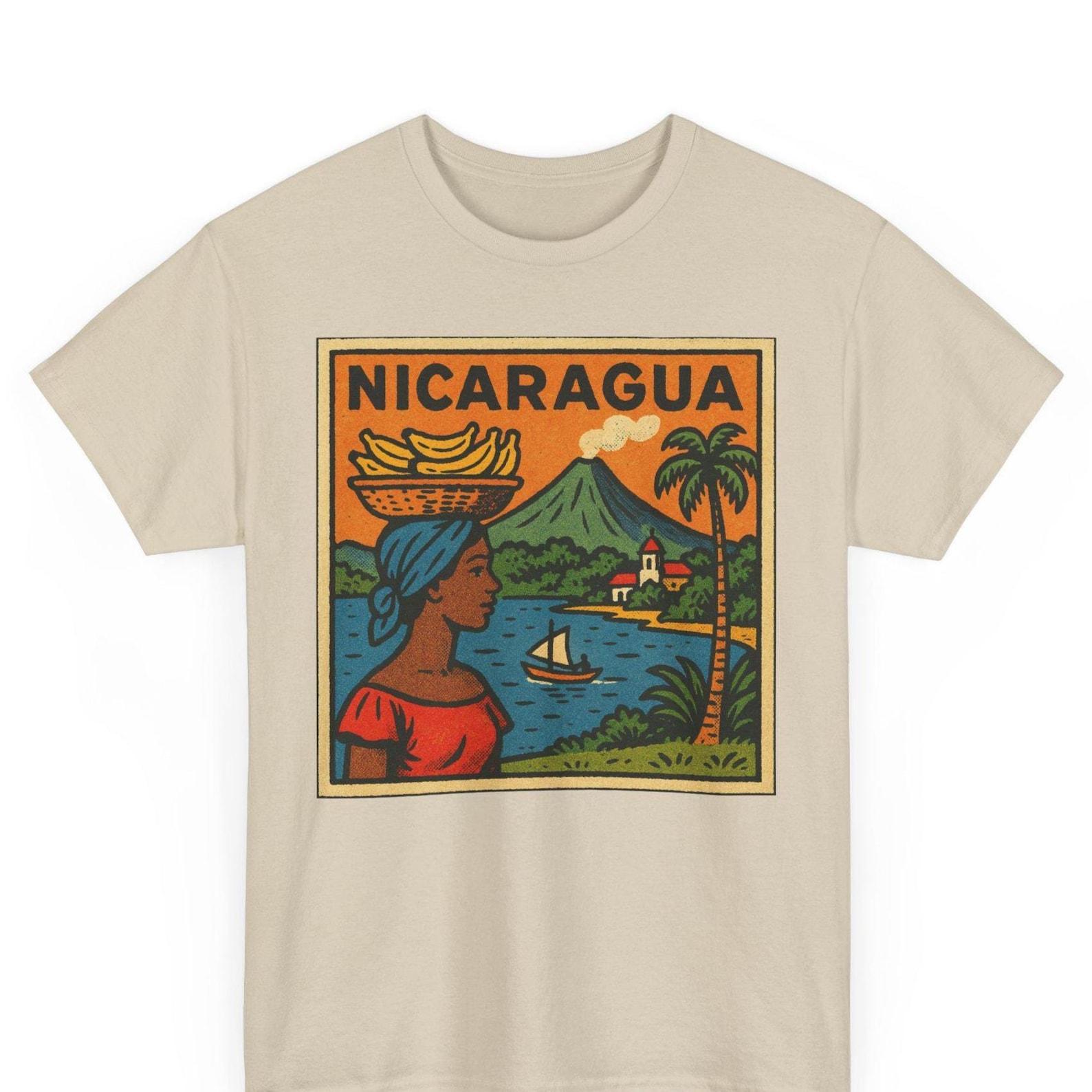 Nicaragua Comic Retro T Shirt Unisex 2XL