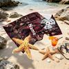 Custom Name Personalized Demon Slayer Anime Print Beach Towel, for Trip Camping Beach Party Home Decor, Birthday Gift for Family & Friends