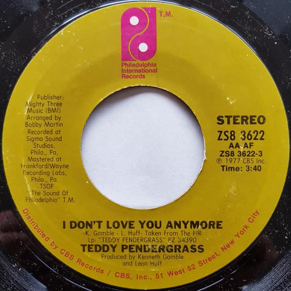 

7inch Record TEDDY PENDERGRASS I Dont Love You Anymore ZS83622 Philadelphia In 1977 US SoulFunk Used
