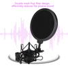 Condenser Microphone Mic Professional Pop Filter Shock Mount Stand Kit