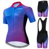 Pro Women's Cycling Sets Summer Bike Jersey Short Set Road Bicycle Clothing Suit Pro Cycling Kit MTB Biking Outfits Cycle Wear