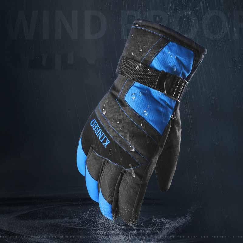 Luxuriously Soft Winter Mens Waterproof Windproof Thermal Motorcycle Ski Snowboard Gloves