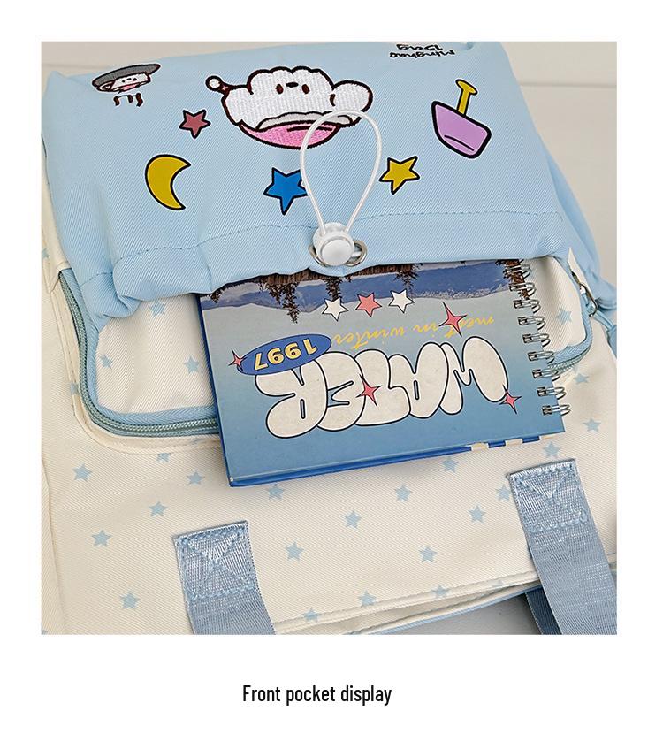 Japoński Styl Ins Urocza Torba Crossbody w Kształcie Gwiazdy dla Uczniów Gimnazjum - Torebka o Dużej Pojemności