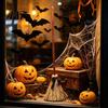 Decorazione Elettrica per Festa di Halloween, Giocattolo Scopa Elettrica, con Accessorio Oscillante Attivato al Tocco, Scopa da Strega in Paglia Retro, per Esposizione in Cortile Realistico