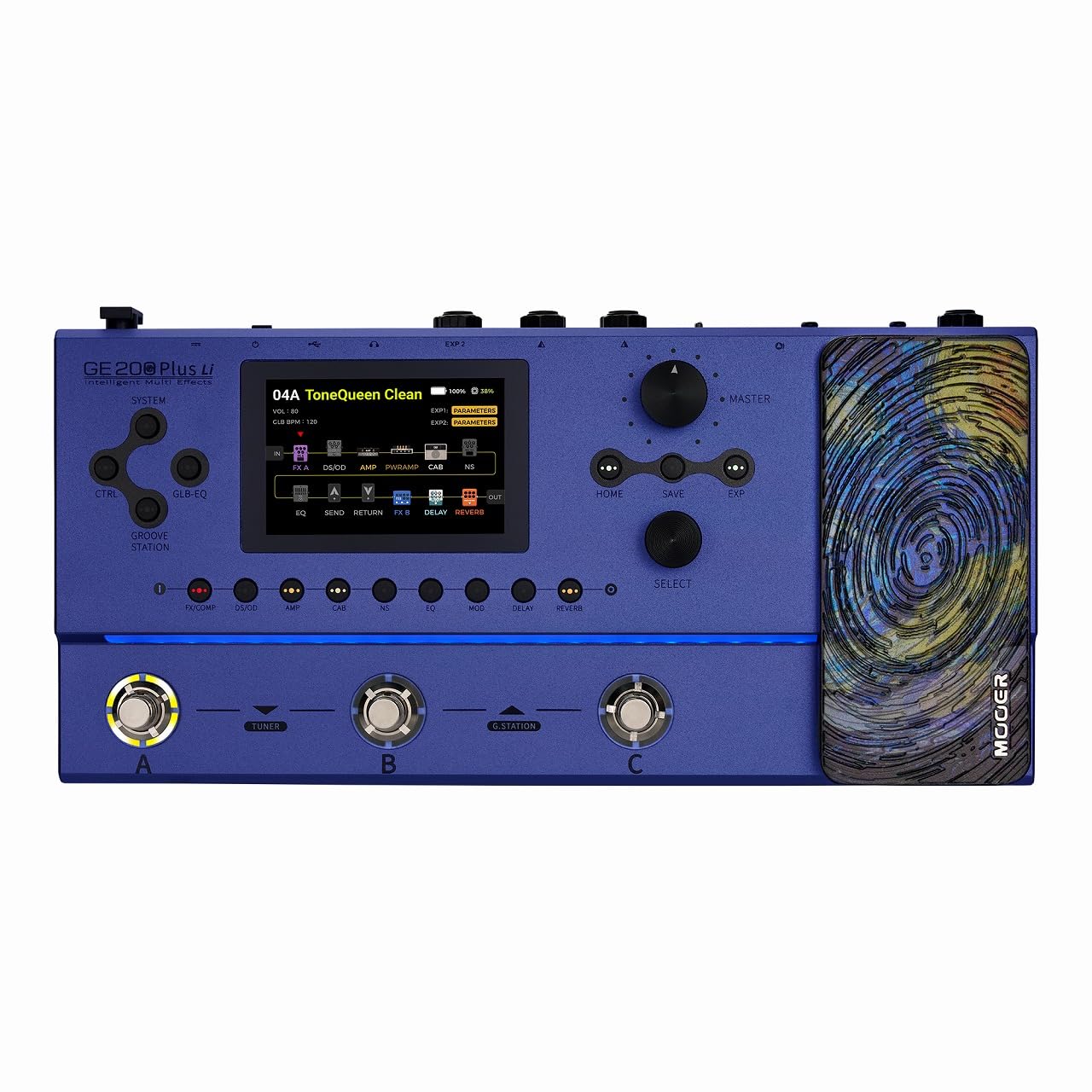 

Mooer GE200 Plus Li Guitar Effects Pedal with Built-in Multi-Effects