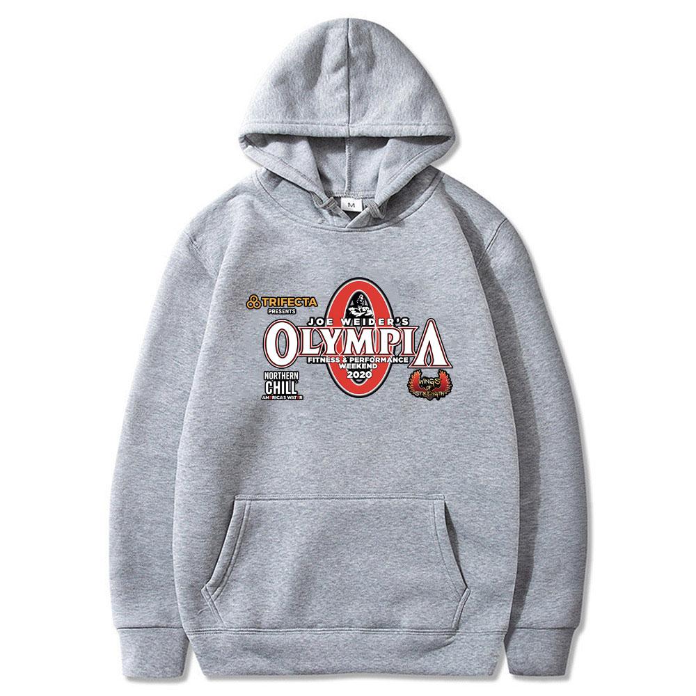 Olympia Gym Fitness Pump Cover Grafikdruck Hoodie Herren Lässig Übergroßer Kapuzen-Trainingsanzug Herren Damenmode Vintage Hoodies