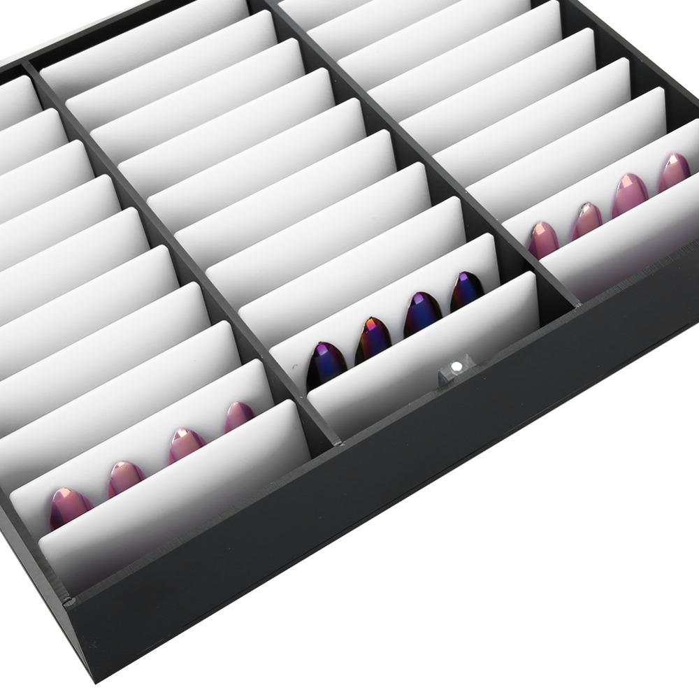 Decoration Container Nail Art Storage Box Multiple Slots Nail Art Organizer Holder  Store Display